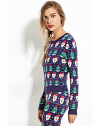 Forever 21 Santa Patterned Sweater