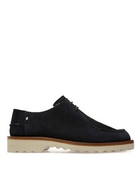 Navy Chunky Suede Derby Shoes