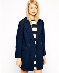 Asos Collection Coat With Cocoon Fit In Textured Wool