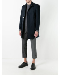 Thom Browne Bal Collar Overcoat In Mackintosh