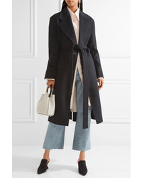 Acne Studios Carice Oversized Wool And Cashmere Blend Coat Midnight Blue