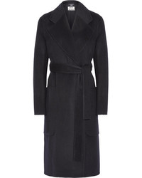 Acne Studios Carice Oversized Wool And Cashmere Blend Coat Midnight Blue