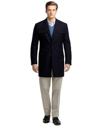 Brooks Brothers Cashmere And Wool Car Coat