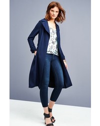 Chelsea28 Belted Crepe Trench Coat