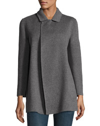 Theory Clairene Open Front Wool Blend Coat