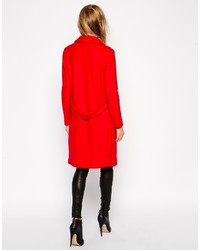 Asos Collection Coat With Back Tab Detail