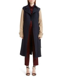 Victoria Beckham Contrast Sleeve Coat