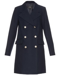 A.P.C. Double Breasted Cotton Coat
