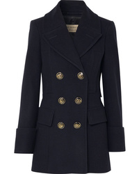 Burberry Double Breasted Wool Felt Coat