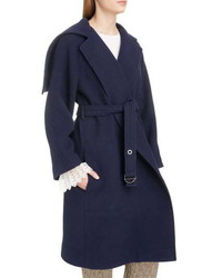 Chloé Iconic Exaggerated Collar Wool Blend Coat