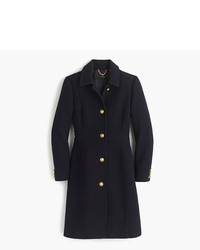 J.Crew Lady Day Coat With Gold Buttons