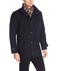 London Fog Antone Fitted Car Coat With Scarf