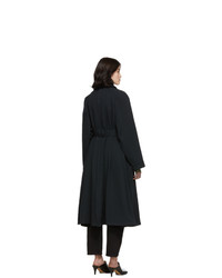 Lemaire Navy Wool Overcoat
