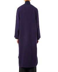 Thierry Colson Newton Textured Wool Long Coat