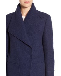 Ellen Tracy Oversize Collar Boucle Coat
