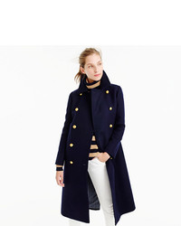 J.Crew Petite Double Breasted Topcoat In Wool Cashmere