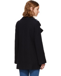 See by Chloe See By Chlo Navy Wool Double Breasted Coat