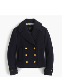 J.Crew Short Double Breasted Coat In Double Cloth Wool