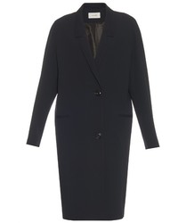 Lemaire Single Breasted Stretch Wool Coat