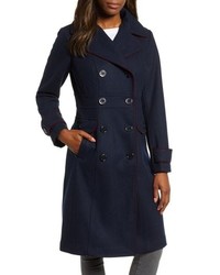 Kenneth Cole New York Wool Blend Military Coat