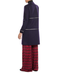 Diane von Furstenberg Wool Coat With Zippers