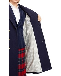 Brooks Brothers Wool Double Breasted Pleated Coat