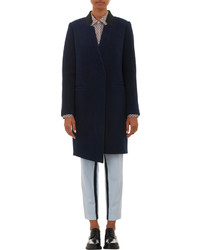 Barneys New York X Yasmin Sewell Bonded Wool Contrast Collar Coat