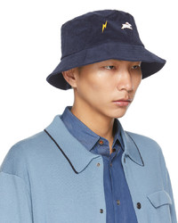 Paul Smith Navy Pin Badges Bucket Hat