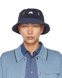 Paul Smith Navy Pin Badges Bucket Hat