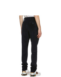 Dolce and Gabbana Blue Corduroy Trousers