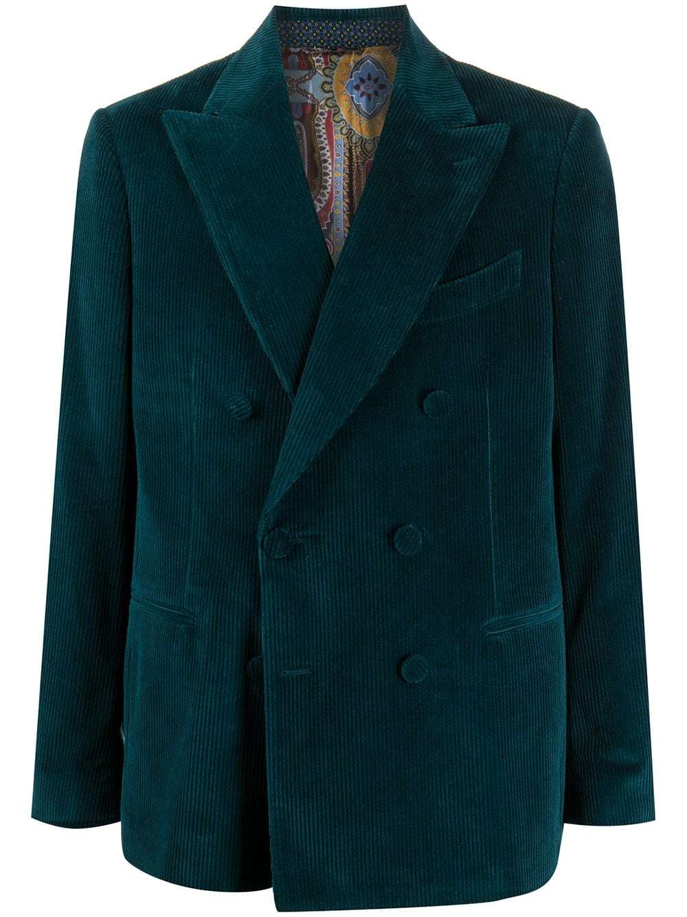Etro Double Breasted Corduroy Blazer, $1,158 | farfetch.com | Lookastic