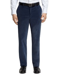 Brooks Brothers Plain Front Blue Corduroy Trousers
