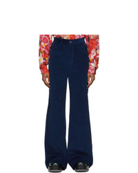 Marc Jacobs Navy Flared Jeans