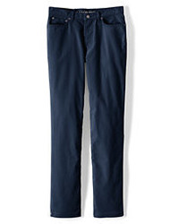 Lands' End Pre Hemmed Traditional Fit 14 Wale Corduroy 5 Pocket Jeans Bavarian Creme