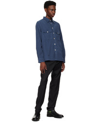 Ps By Paul Smith Blue Pocket Shirt