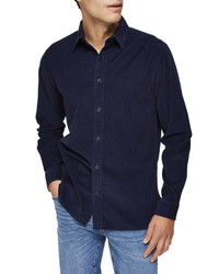 Selected Homme Henley Fine Corduroy Shirt