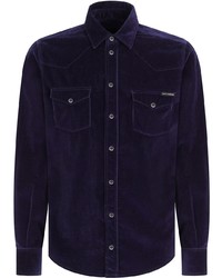 Dolce & Gabbana Long Sleeve Corduroy Shirt