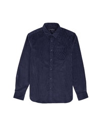 French Connection Micro Corduroy Button Up Shirt