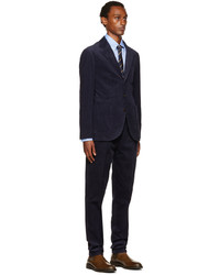 Brunello Cucinelli Navy Single Breasted Suit