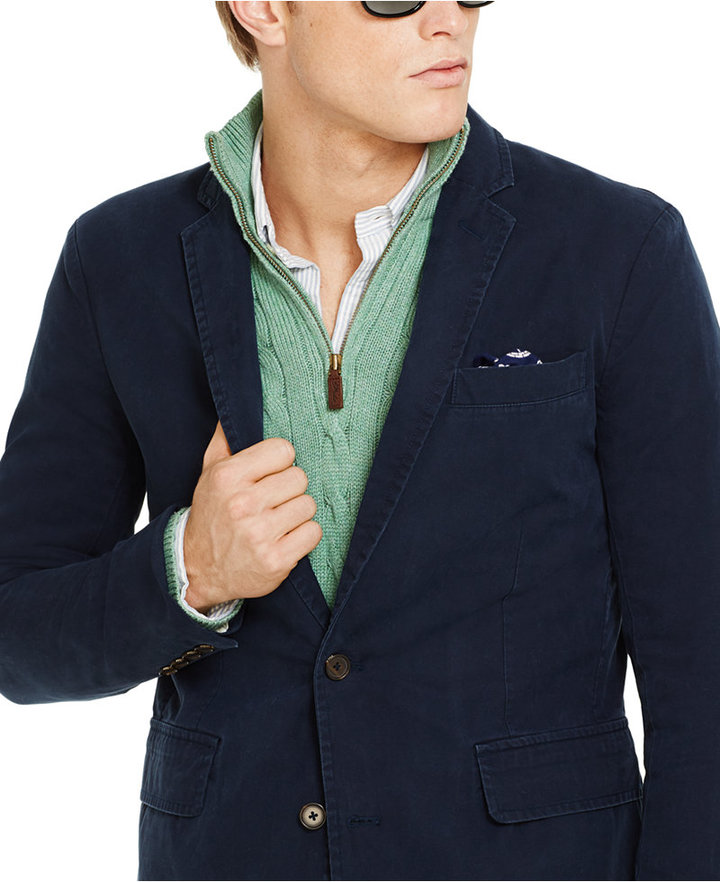 Polo Ralph Lauren Chino Sport Coat, $265 | Macy's | Lookastic