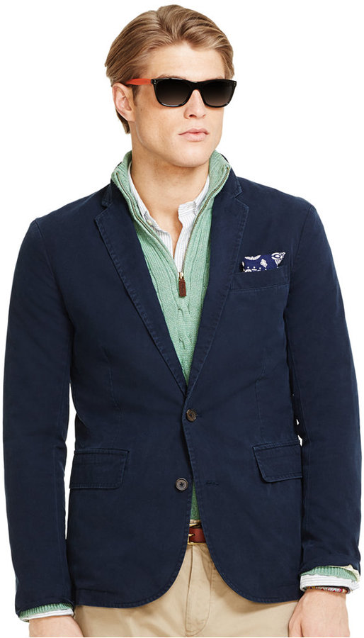 polo and sport coat