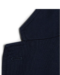 Barena Navy Unstructured Cotton Jersey Blazer
