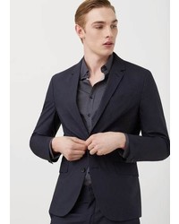 Mango Outlet Slim Fit Cotton Suit Blazer