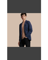 Burberry Slim Fit Cotton Tailored Jacket