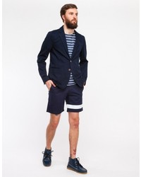 General Assembly Sun Washed Blazer In Navy