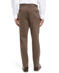 Ted Baker London Jerome Flat Front Stretch Cotton Trousers
