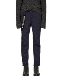 Sacai Navy Belted Cotton Trousers