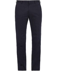 Paul Smith Slim Fit Cotton And Linen Blend Trousers