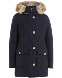 Woolrich Down Parka With Fur Trimmed Hood