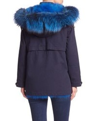 Jocelyn Two In One Bodia Parka Fox Fur Vest